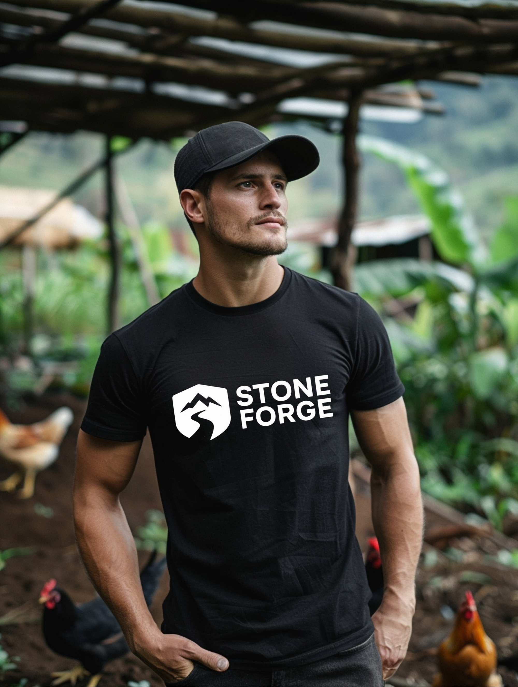Stone Forge Excavation Tshirt Mockup 1
